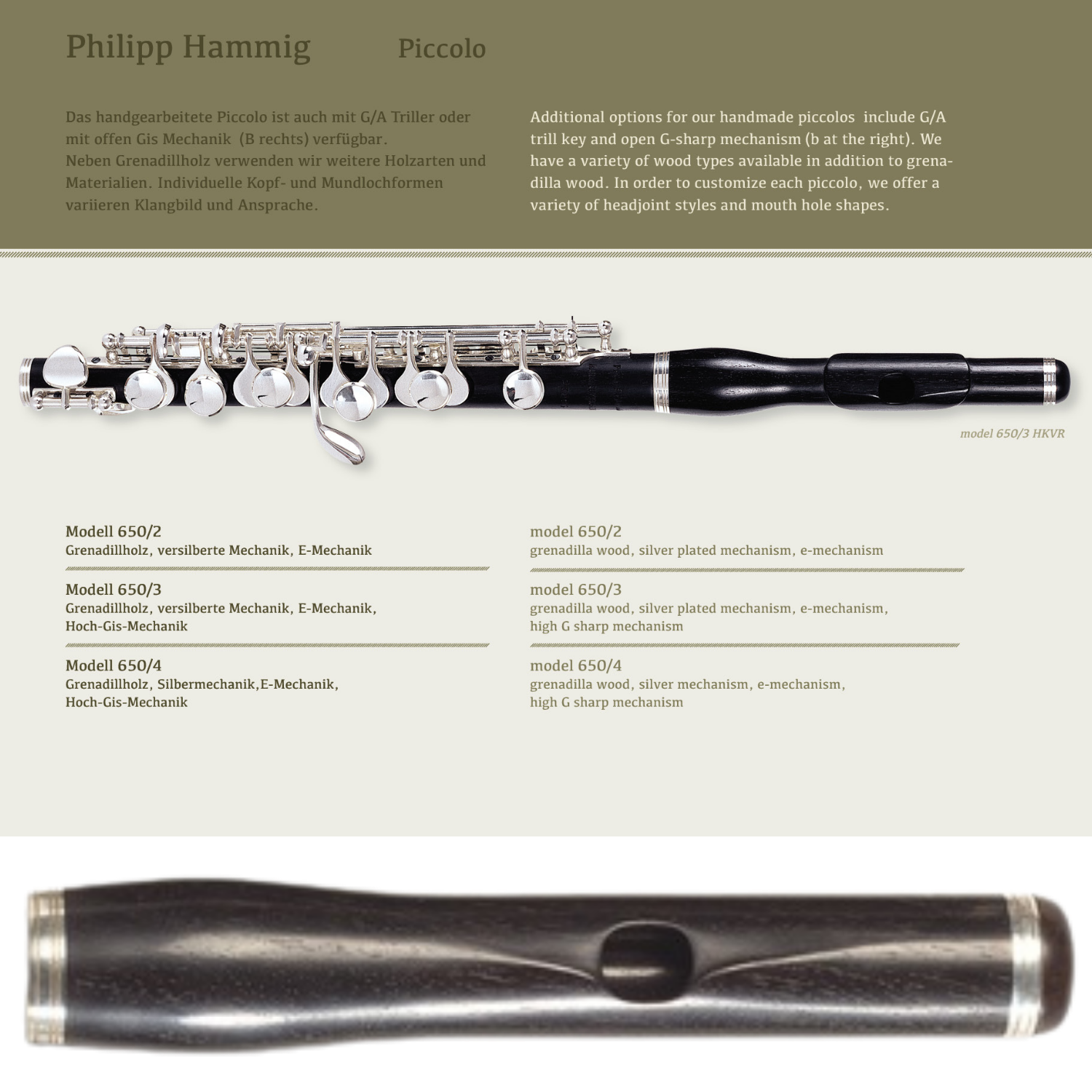 Piccolo in C, PHILIPP HAMMIG, 650 HKR.png