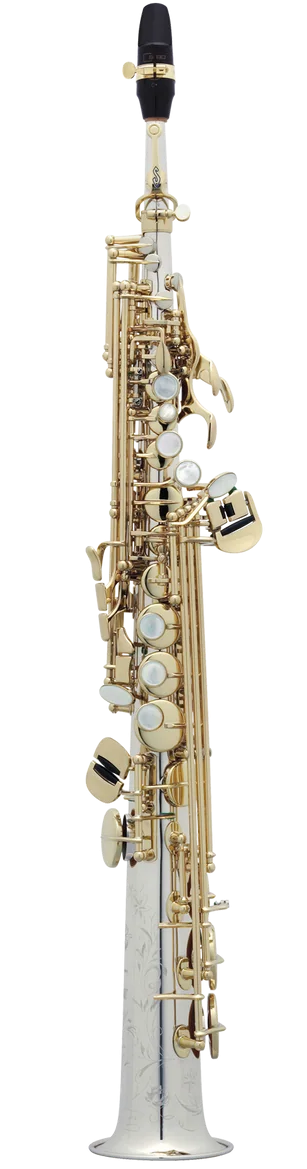 Sopran-Saxophon in Bb, SELMER, SERIE III, vollsilber.png