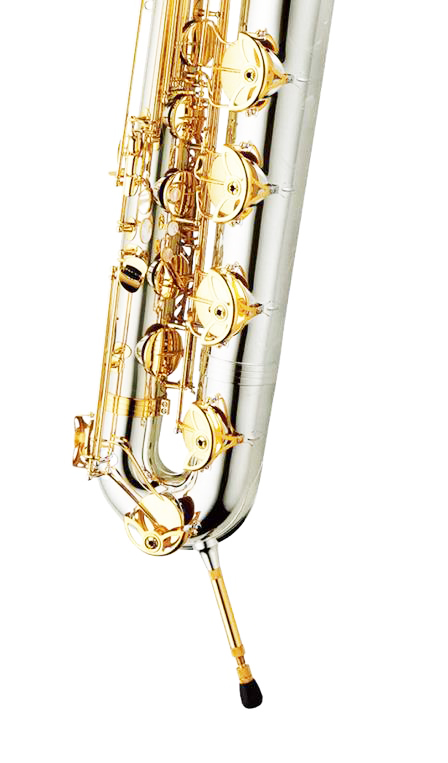 Bariton-Saxophon, YANAGISAWA-B-W30-Vollsilber-Stachel-Stütze.jpg