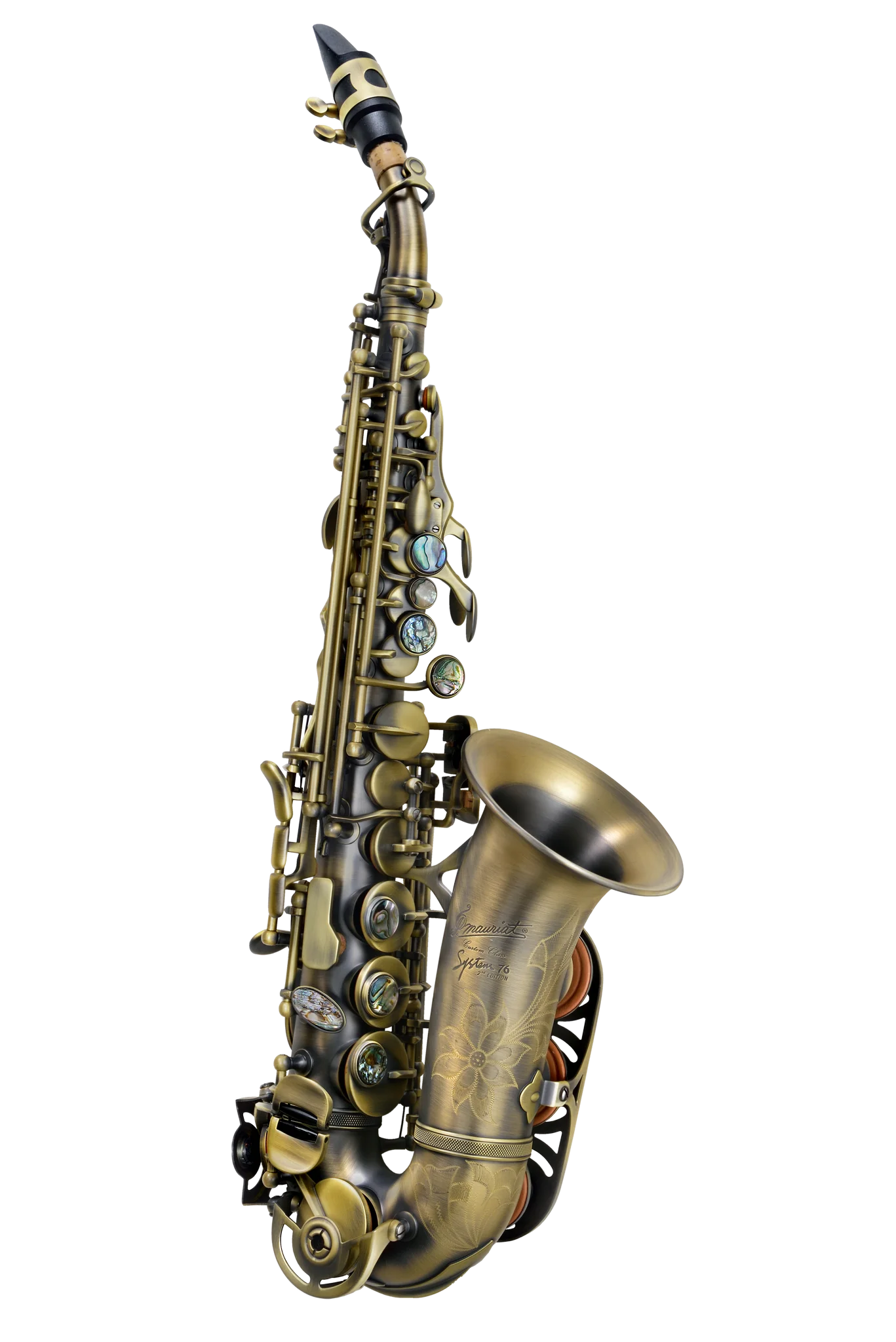 Sopran-Saxophon in Eb  gebogen, PAUL MAURIAT, System-76 II, vintage-dark.png