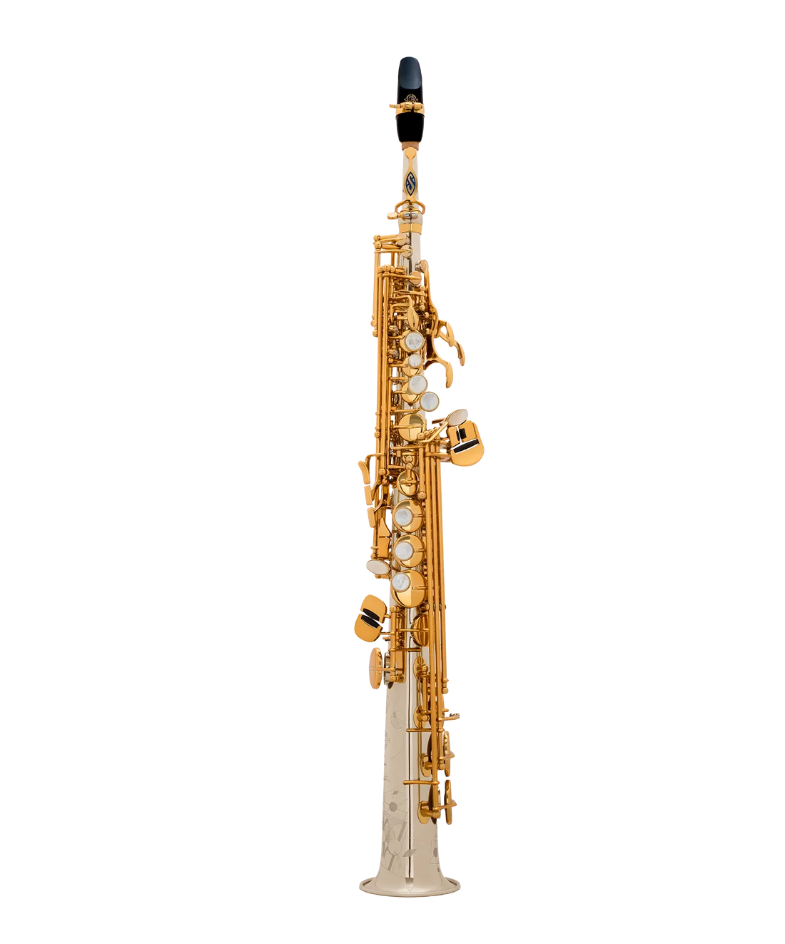Sopran-Saxophon in Bb, SELMER, Signature  87SIG-AMG, Vollsilber.png