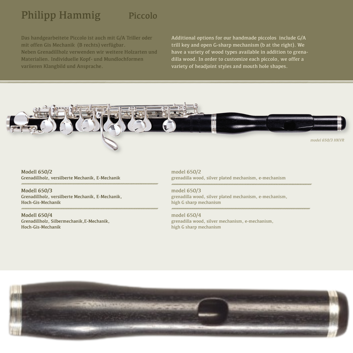 Piccolo in C, PHILIPP HAMMIG, 650 HKG.png