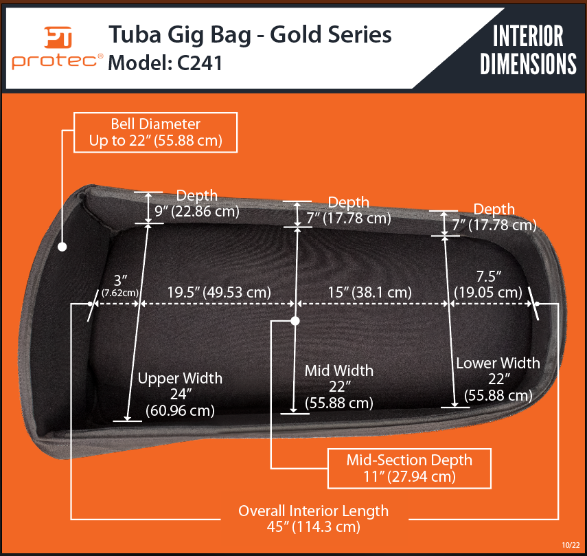Gig-Bag für Tuba in Eb, PROTEC, Deluxe, Cordura, Schall.png